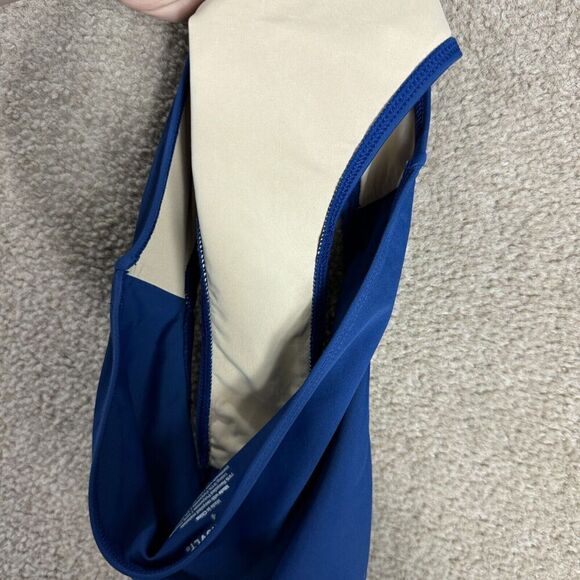 Summersalt The High Leg Bikini Bottom Womens Size 4 Deep Blue Mid Rise Swimming - Picture 8 of 10